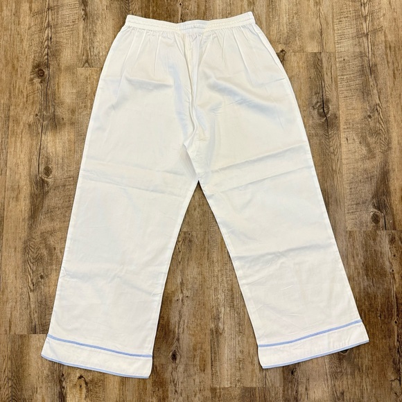 Haute Home Linens St. Moritz pajamas set with blue ice trim boutique Size Lg - Picture 14 of 15